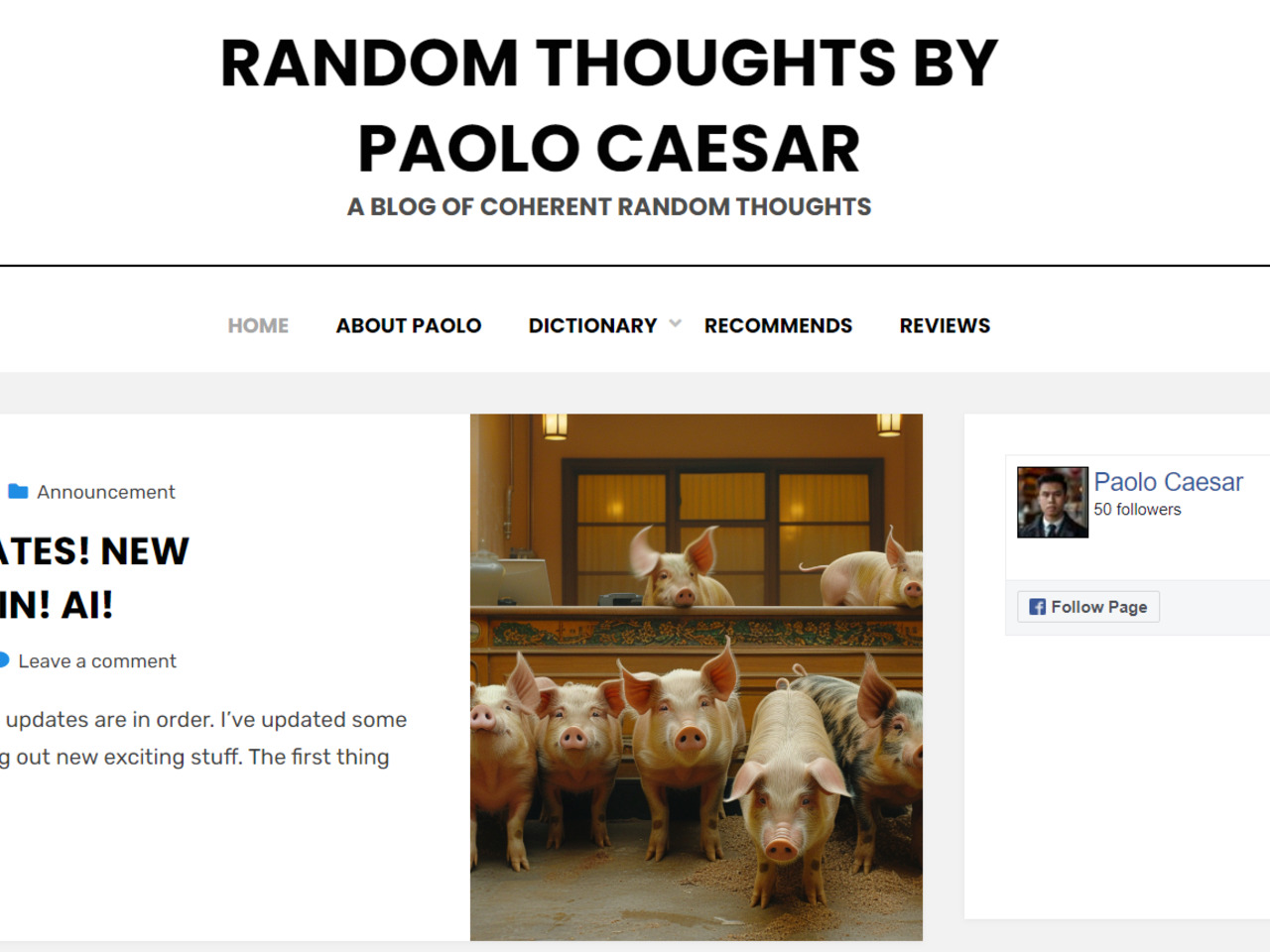 Paolo Caesar blog